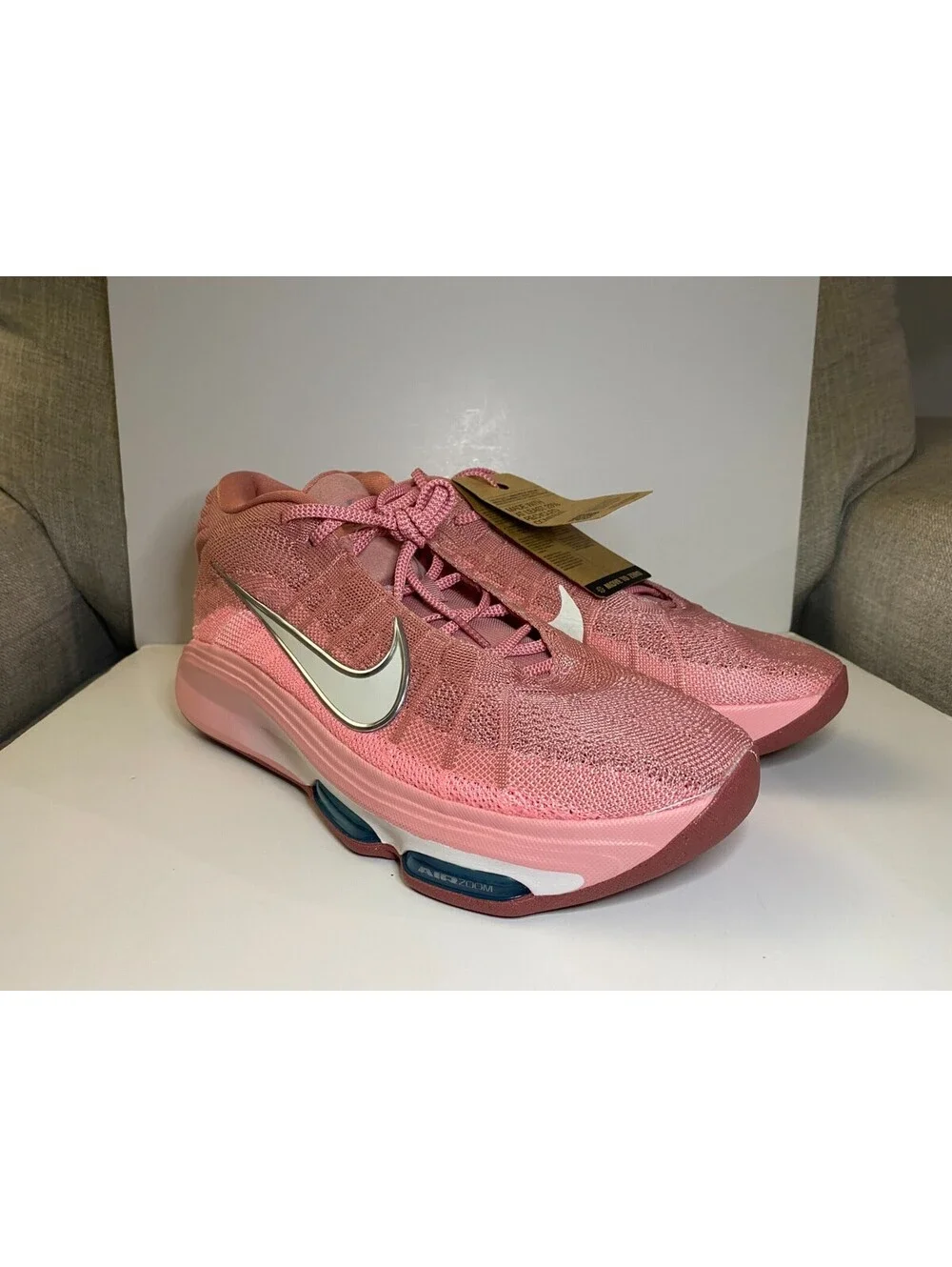 Nike Air Zoom G.T. Hustle 3 FV5953-602 Mens Sneakers US 12 Pink Basketball Shoes